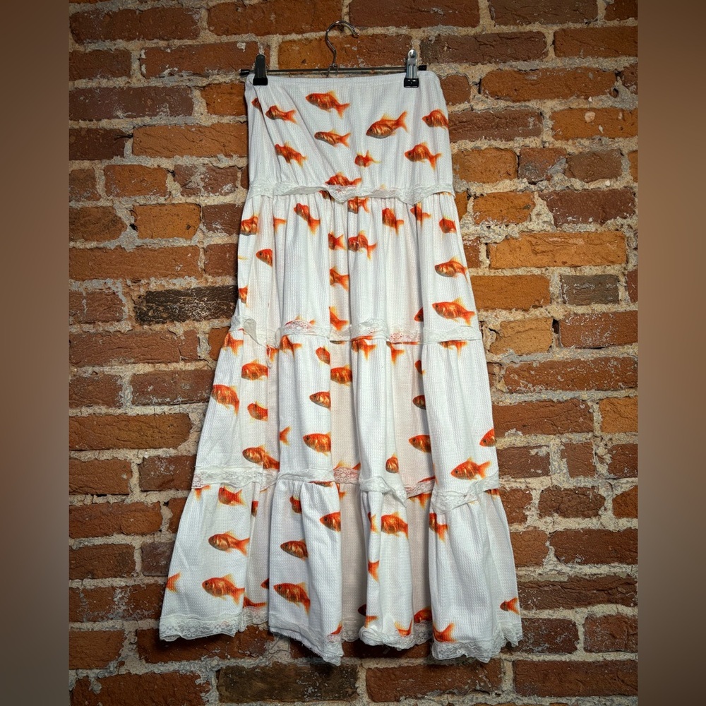 Fish maxi skirt